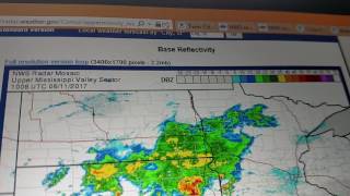 DERECHO MOVING INTO MINNESOTA ON JUNE 11 2017