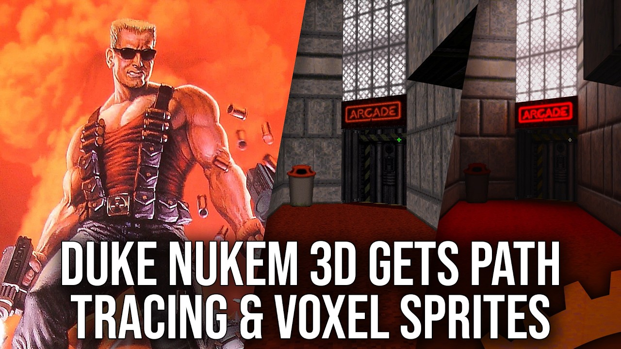Duke Nukem 3D Gets Path Tracing + Voxel Sprite Mods - So How Do They Look?