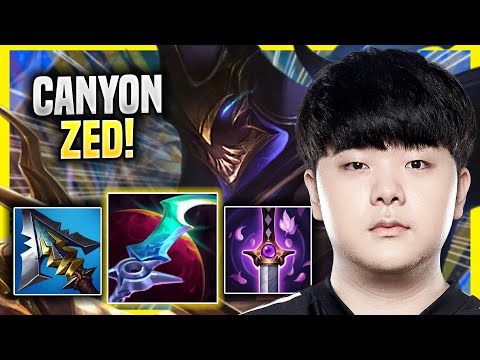 CANYON PERFECT GAME WITH ZED! - DK Canyon Plays Zed JUNGLE vs Zac! | Season 2022