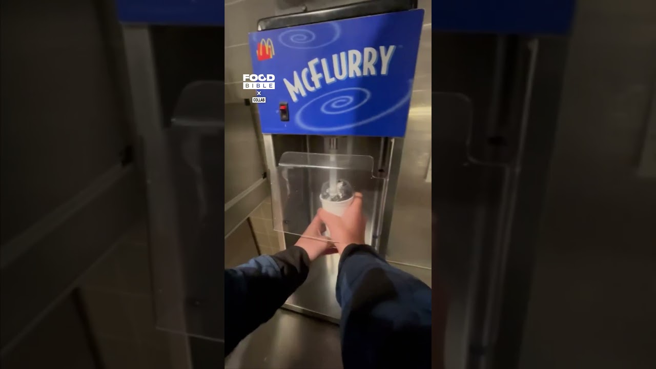 Guy mixes his own McFlurry 😂🍦          🎥: Collab
