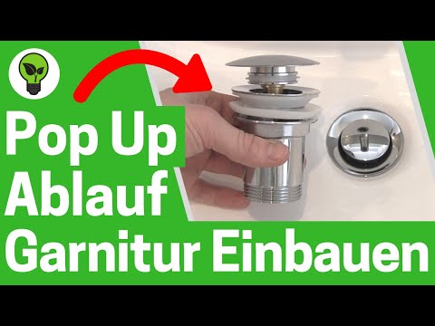 Installing a pop-up drain fitting ✅GENIUS INSTRUCTIONS: How to install a push-open drain valve in...