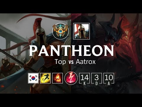 Pantheon Top vs Aatrox - KR Challenger Patch 8.22