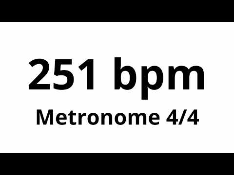 251 bpm tempo ' metronome ' 4/4