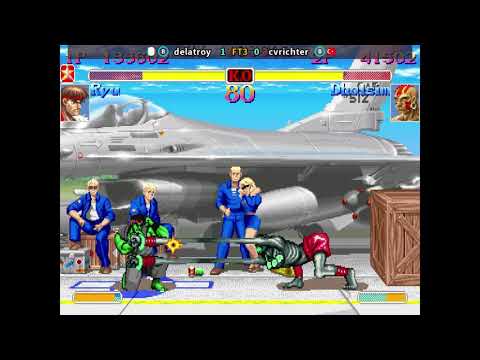 FT3! SSF2X delatroy (Ryu) vs. cvrichter (Dhalsim) - Fightcade 2 Ranked Match!