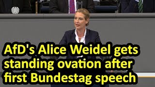 (English Subtitles) AfD's Alice Weidel delivers 5 minute tour de force in maiden Bundestag speech