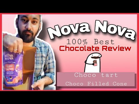 Nova Nova Chocolate Review | First Order | Chocolate Tart & Choco Filled Cone | 100 % Best Chocolate