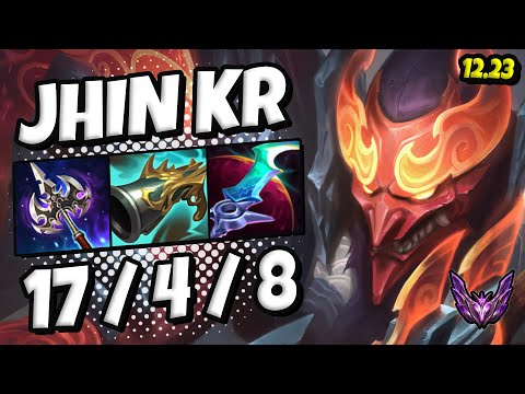 Jhin Support vs Nautilus / Korea Master / Patch 12.23 / Season 12 [ 17 / 4 / 8 ] 🔥