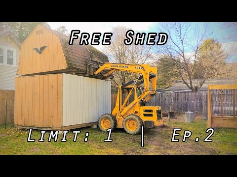 How To Move A Shed With A Skid Steer Ep. 2 |  Pop The Top