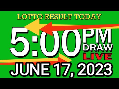 LIVE 5PM LOTTO RESULT JUNE 17, 2023 LOTTO RESULT WINNING NUMBER