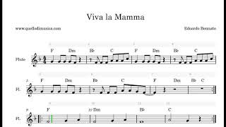 Viva La Mamma - Edoardo Bennato - Spartito Animato - Flauto - Diamonica - Scuole Medie