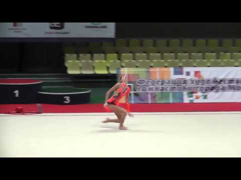 14.01.2015 Первенство Москвы Жилкина Ангелина 2001 булавы