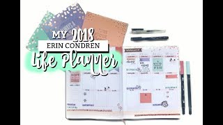 MY 2018 ERIN CONDREN LIFE PLANNER + PLAN WITH ME | studycollab: alicia