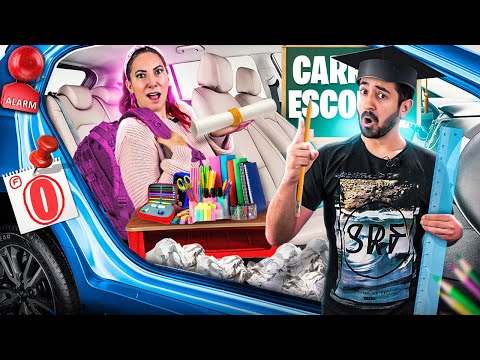 TRANSFORMAMOS NOSSO CARRO EM ESCOLA | Gabriel e Shirley 2.0