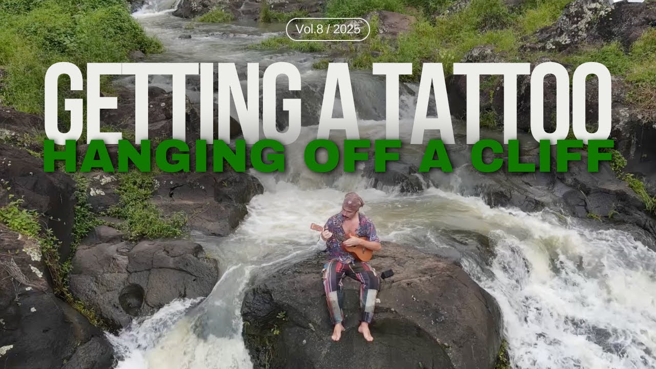 Trying Not To Fall Off A Cliff: Tattooed In The Bush At A HUGE Waterfall | Ep. 8