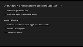 Wie funktioniert eine generische Liste? C#