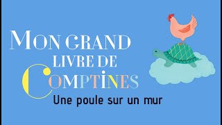 Une poule sur un mur
