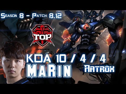 TOP MaRin AATROX vs DR. MUNDO Top - Patch 8.12 KR Ranked