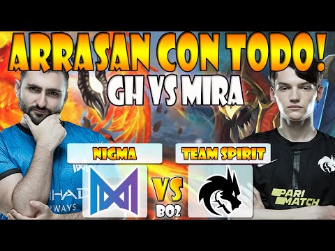 NIGMA VS TEAM SPIRIT BO2[GAME 2] MIRACLE VS YATORO -WEPLAY ANIMAJOR - DOTA 2 PRO