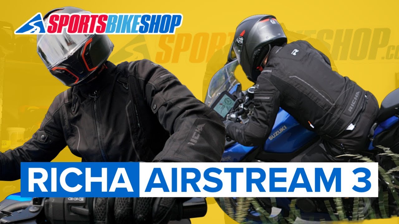 Richa Airstream 3 Waterproof Textile Jacket - Black Video