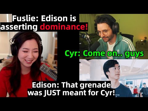 Edison blew up Cyr right after he logged into Rust! Leslie react to incident. | OTV New Rust Server