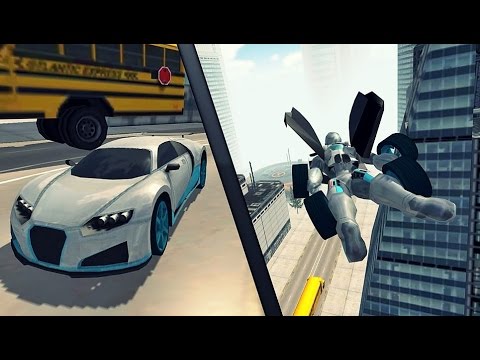 Flying Car Robot Simulator - Android Gameplay HD