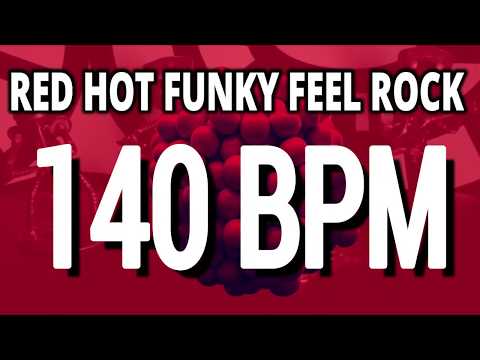 140 BPM - Red Hot Funky Feel Rock - 4/4 Drum Track - Metronome - Drum Beat