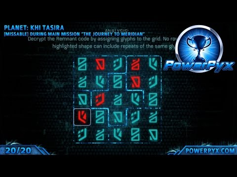 Mass Effect Andromeda - All Glyph Puzzle Solutions & Locations (Cryptographer Trophy Guide)