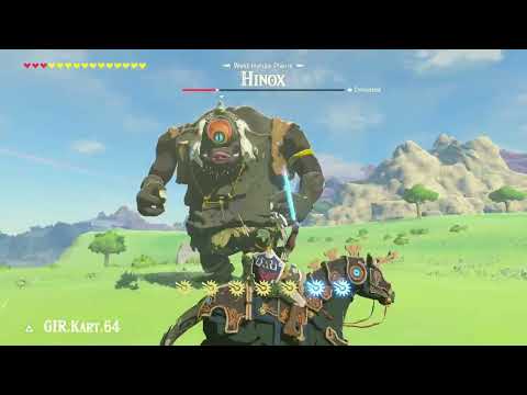 Breath of the Wild - Master Sword Black Hinox Horse Challenge - 154