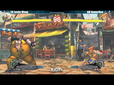 SSF4 AE2012 Top 8 EG Justin Wong vs AM GamerBee - ECT4 Tournament