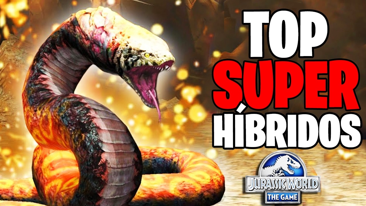 TOP 5 MEJORES SUPERHIBRIDOS | JURASSIC WORLD THE GAME y COMBATES