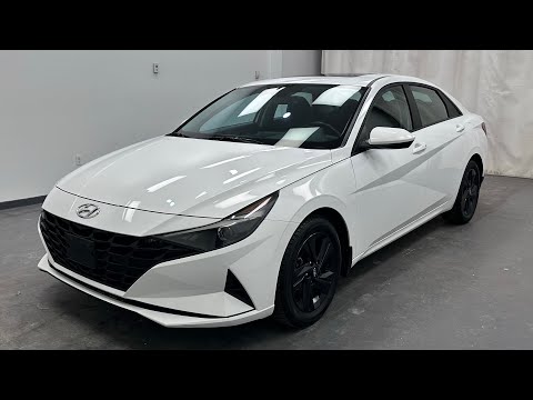 2023 Hyundai Elantra Preferred IVT w/Tech Pkg in White for sale at Davis GMC Buick Lethbridge in Lethbridge, AB
