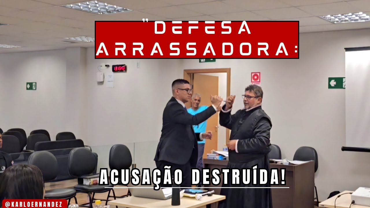 DEFESA ARRASADORA: ACUSAÇÃO DESTRUIDA!