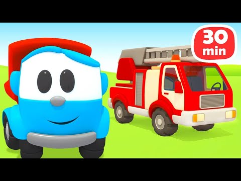 Leo der Lastwagen Kompilation. Leos Bau-Abenteuer. Cartoons für Kinder