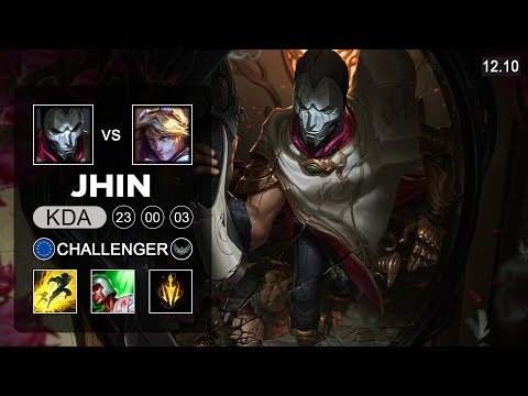 Jhin vs Ezreal ADC - EUW Challenger - Patch 12.10 Season 12