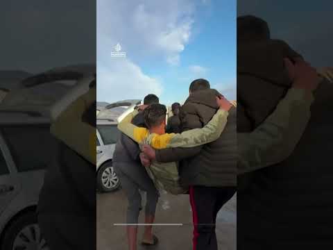 Video shows Israeli strike hitting displacement camp in Gaza | AJ #shorts