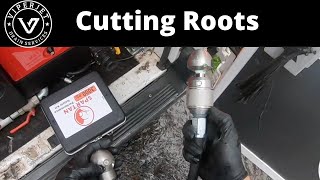How To cut tree Roots with warthog nozzle.