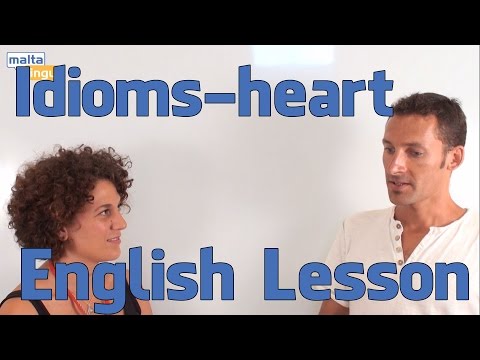 Idioms with Heart Vocabulary English Lesson Advanced