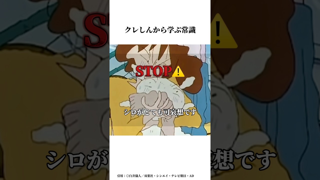 クレしんアニメから学ぶ常識 #クレヨンしんちゃん #クレヨンしんちゃんアニメ #面白集 #面白い #クレヨンしんちゃん映画 #アニメ #雑学チャンネル