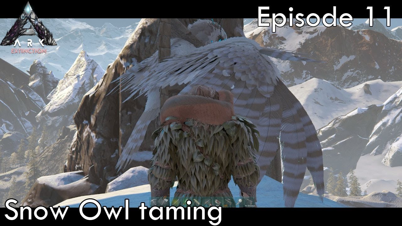 Snow Owl taming - Ark Survival Evolved - Extinction EP11