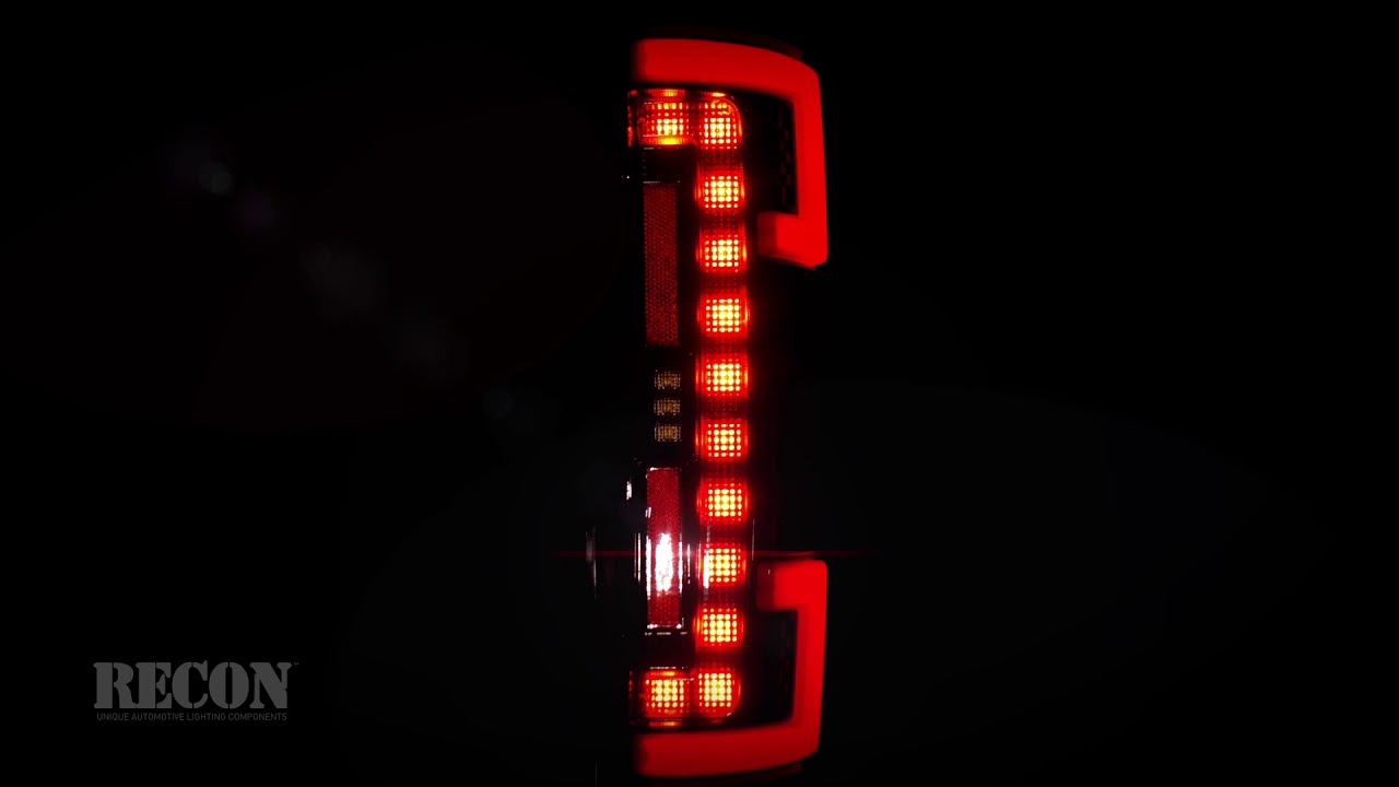 RECON 264299LEDBK Ford Superduty OLED TAIL LIGHTS