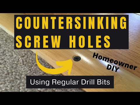 Countersinking Screw Holes using Regular Drill Bits