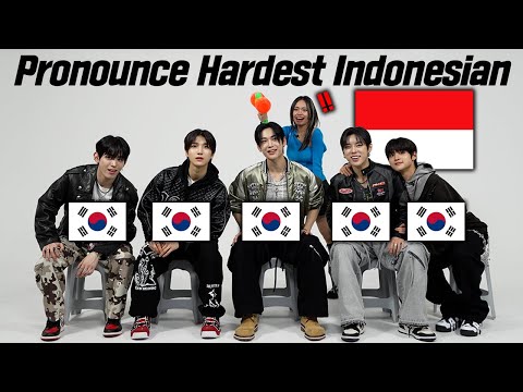 Handsome Koreans Try To Pronounce Hardest Indonesian Words!!! l FT. NOWADAYS (나우어데이즈)