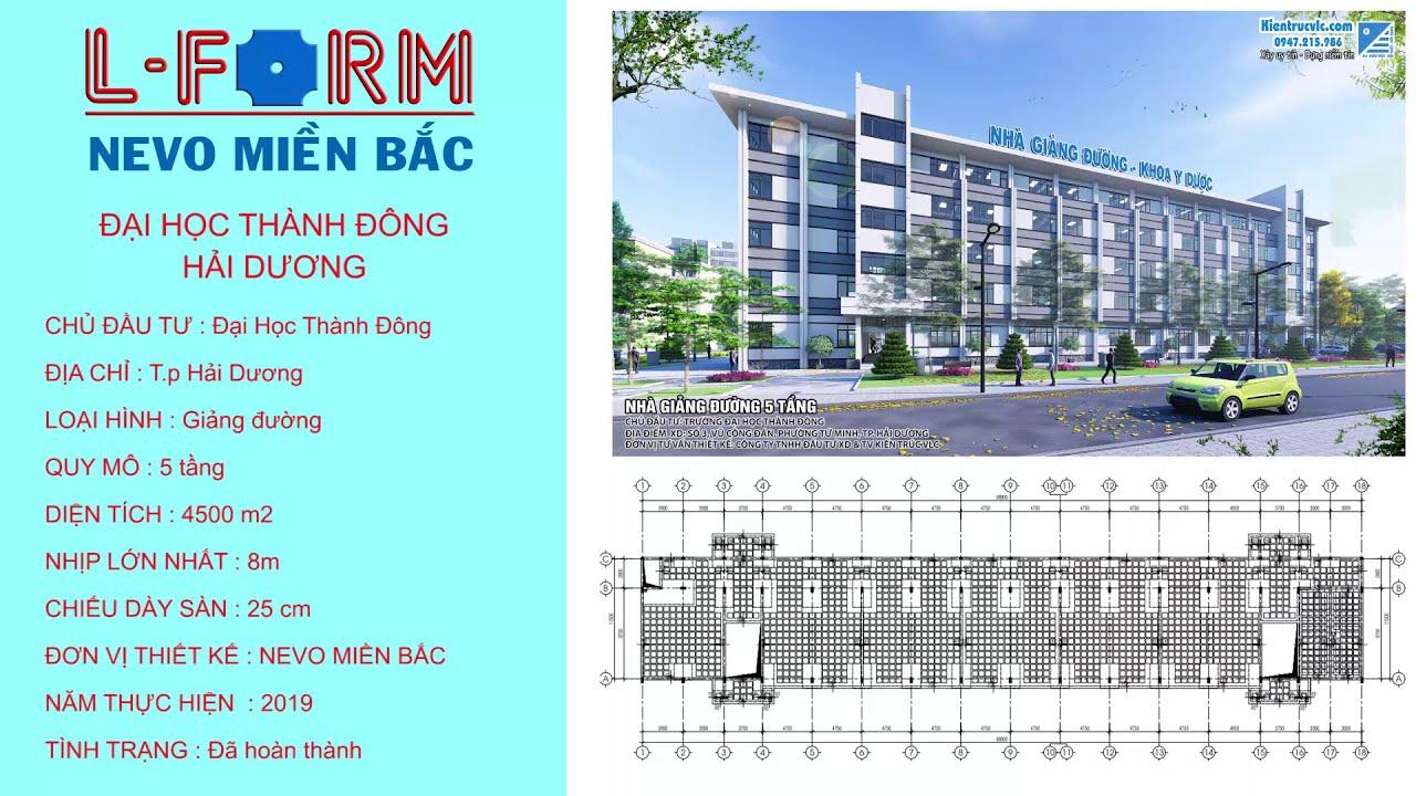 [DỰ ÁN] ĐẠI HỌC THÀNH ĐÔNG - SÀN PHẲNG LFORM NEW-NEVO