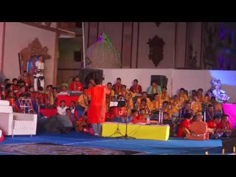 a devotional song by Siddhant in front of flute maestro Pt. Ronu majumdar ji