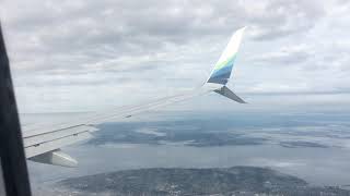 Alaska Airlines flight 887 Landing at Sea Tac airport.