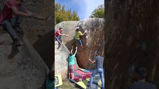 Video thumbnail of Anubis, 7b. Targasonne