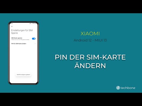 PIN der SIM-Karte ändern - Xiaomi [Android 12 - MIUI 13]