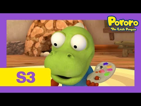 Pororo Português Brasil S3 | Episódio 34 Rabiscar é divertido | Animação infantile