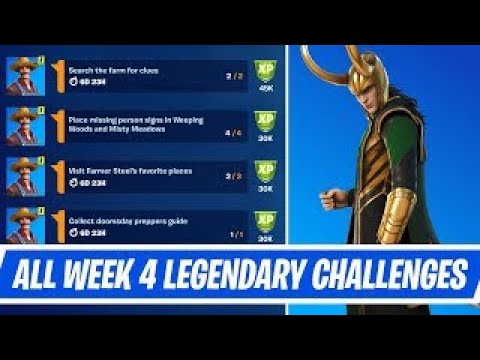 All Week 4 Legendary Quest Challenges Guide in Fortnite - Week 4 Quest in Chapter 2 Season 7