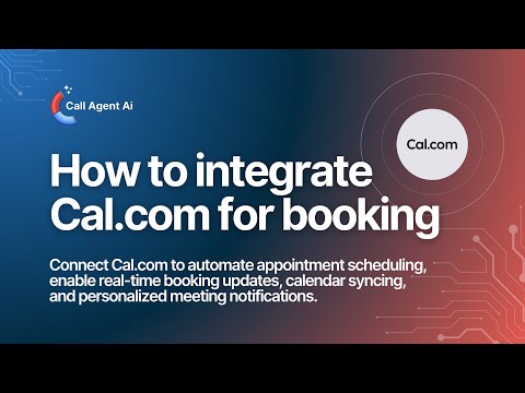 How To Set Up Cal.com And Link To Call Agent AI